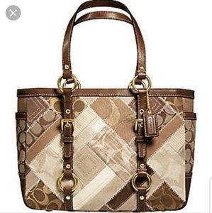 Coach Signature Patchwork Tote
